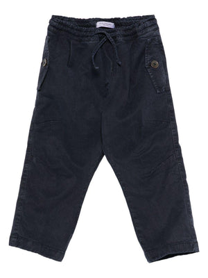 Paolo Pecora Kids blue drawstring trousers for boys