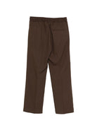 Pantaloni per bambino Paolo Pecora Kids marrone con coulisse - Rubino Kids