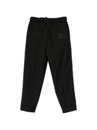 Pantaloni per bambino Roberto Cavalli Kids neri con vita elasticizzata - Rubino Kids