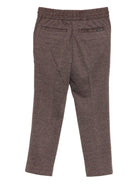 Pantaloni per bambino Scotch & Soda Kids marroni con coulisse - Rubino Kids