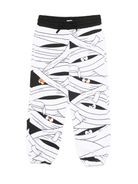 Pantaloni per bambino Stella McCartney Kids bianchi con stampa mummia - Rubino Kids
