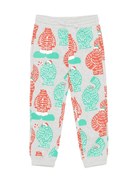 Pantaloni per bambino Stella McCartney Kids grigi con stampa mostro - Rubino Kids