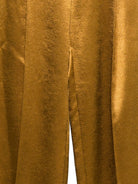 Pantaloni per donna Alyisi color oro a gamba dritta - Rubino Kids