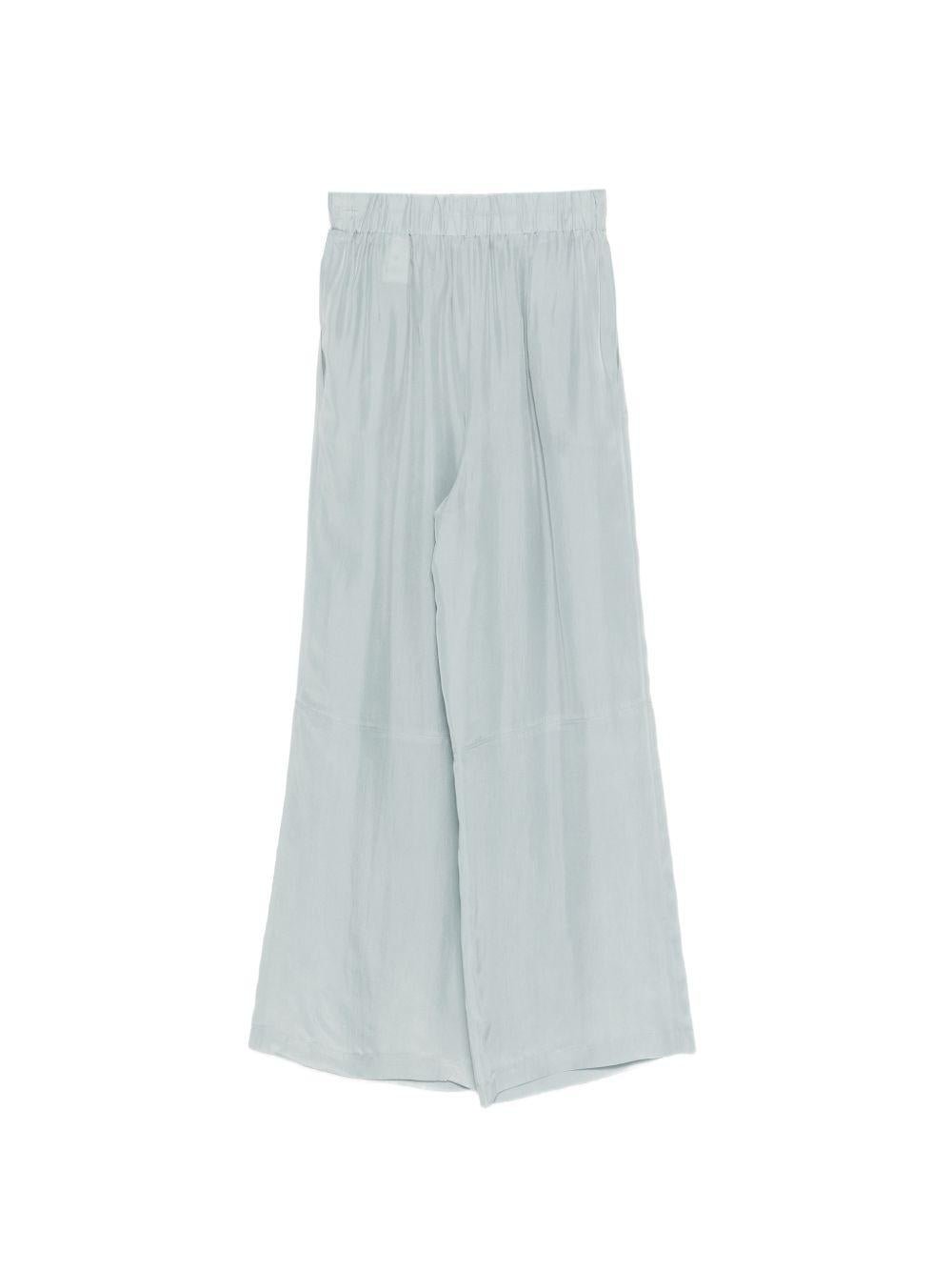 Pantaloni per donna Alysi azzurri con elastico in vita - Rubino Kids