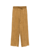 Pantaloni per donna Alysi beige con chiusura a coulisse - Rubino Kids