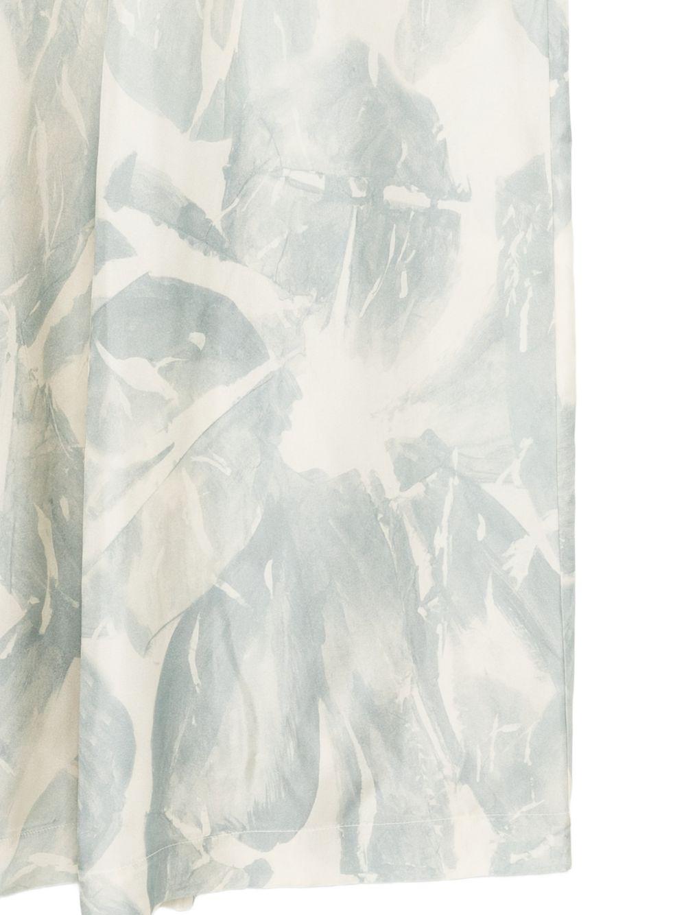 Pantaloni per donna Alysi beige con stampa foliage - Rubino Kids