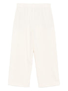 Pantaloni per donna ALYSI bianchi con chiusura frontale con bottoni - Rubino Kids