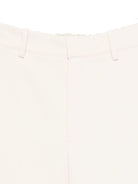 Pantaloni per donna Alysi bianchi con tasche posteriori a filetto - Rubino Kids