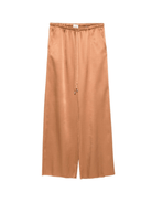 Pantaloni per donna Alysi marroni con coulisse - Rubino Kids