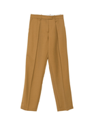 Pantaloni per donna Alysi marroni con tasca con patta - Rubino Kids