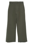 Pantaloni per donna Alysi verdi con dettagli plissettati - Rubino Kids