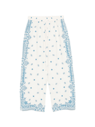 Pantaloni per donna MC2 Saint Barth Ikaria bianco con stampa grafica all - over - Rubino Kids