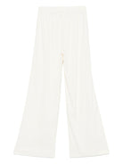 Pantaloni per donna Merci bianco a palazzo in crêpe - Rubino Kids