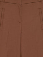 Pantaloni per donna Merci marrone con vita elasticizzata - Rubino Kids