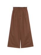 Pantaloni per donna Scotch & Soda marrone in popeline - Rubino Kids