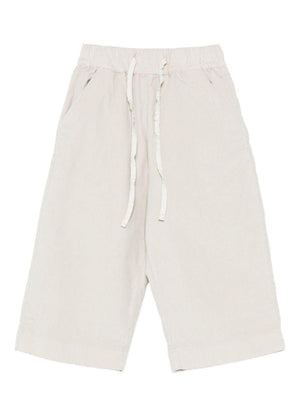 Pantaloni per neonata Album di Famiglia Kids beige con tasche posteriori applicate