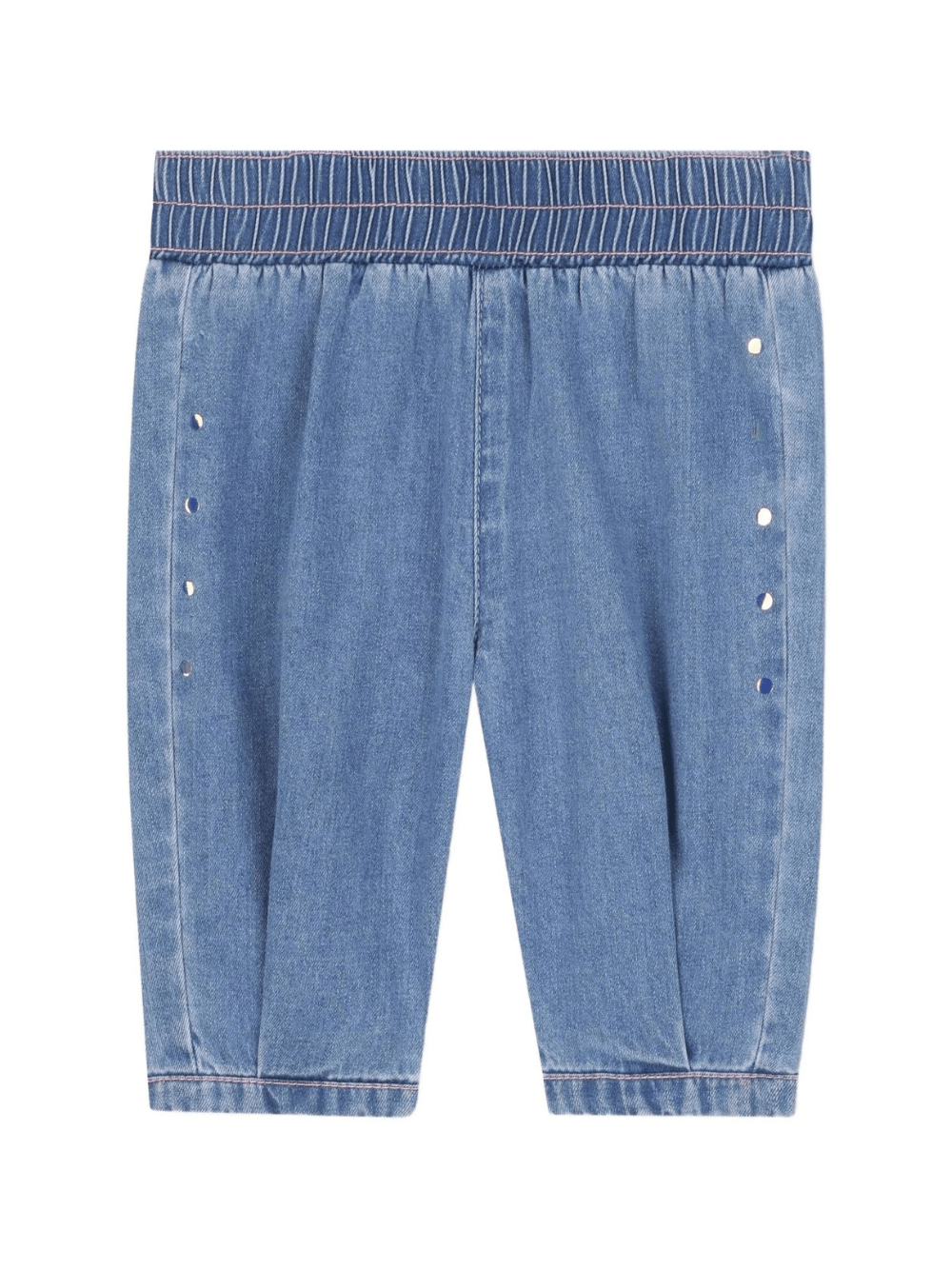 Pantaloni per neonata BIllieblush denim con borchie - Rubino Kids