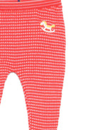 Pantaloni per neonata Bobo Choses rossi con motivo a forma di cavallo a dondolo - Rubino Kids