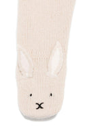 Pantaloni per neonata Donsje beige con applicazione orecchie coniglio - Rubino Kids