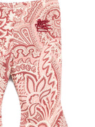 Pantaloni per neonata Etro Kids rosa con motivo paisley - Rubino Kids