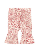 Pantaloni per neonata Etro Kids rosa con motivo paisley - Rubino Kids