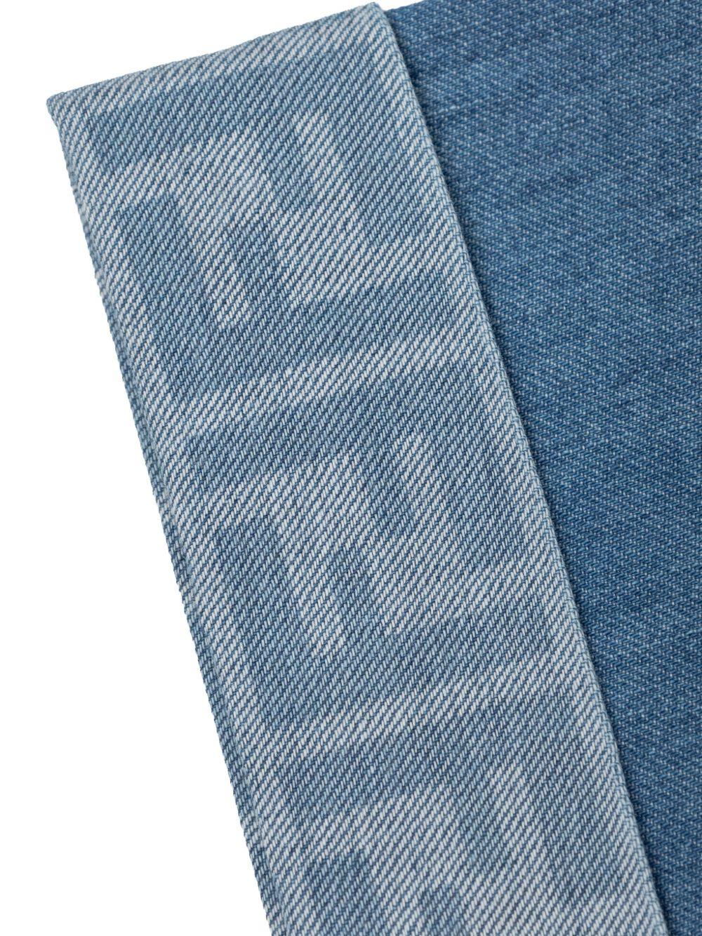 Pantaloni per neonata Fendi Kids in denim con elastico in vita - Rubino Kids