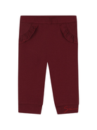 Pantaloni per neonata Givenchy Kids rossi con tasche con ruches - Rubino Kids