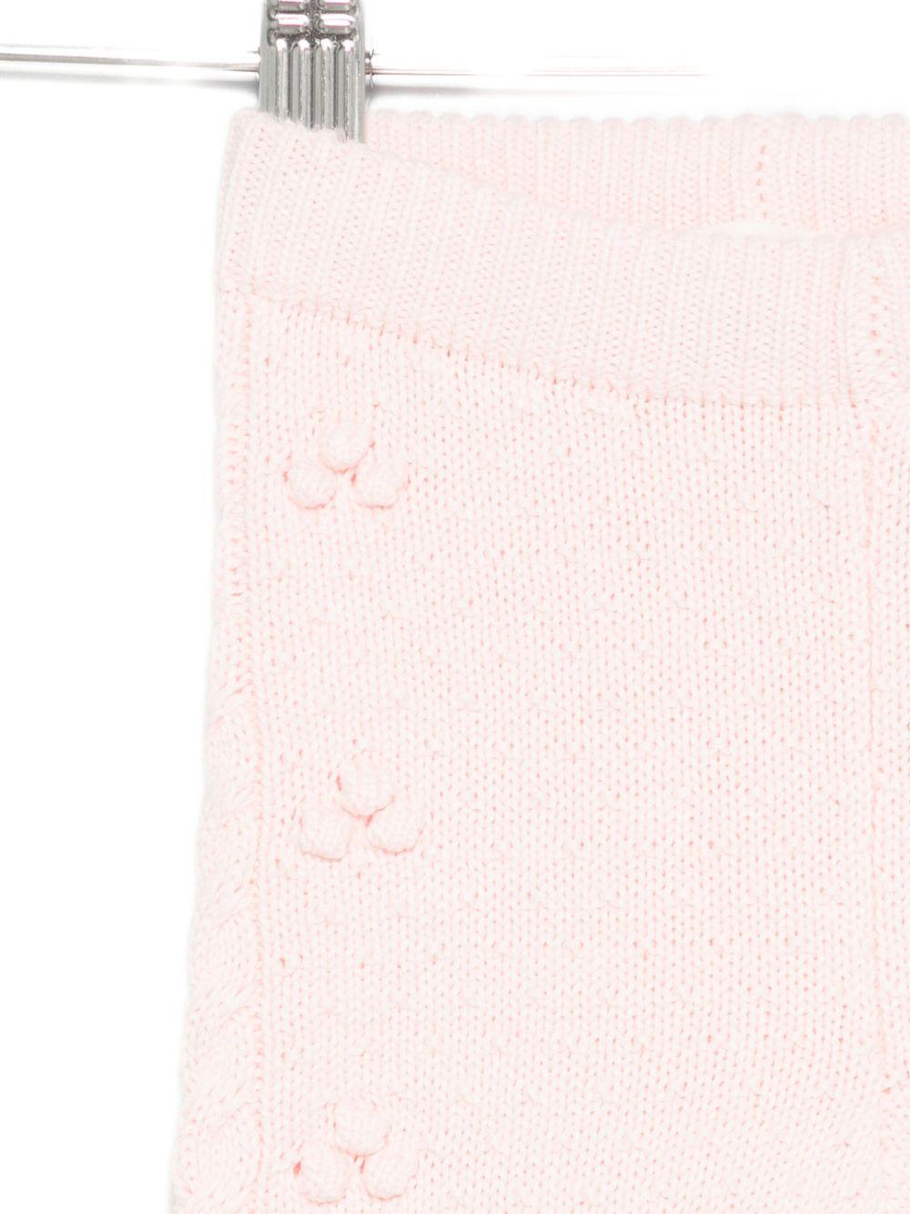 Pantaloni per neonata Louise Misha rosa con dettagli floreali - Rubino Kids