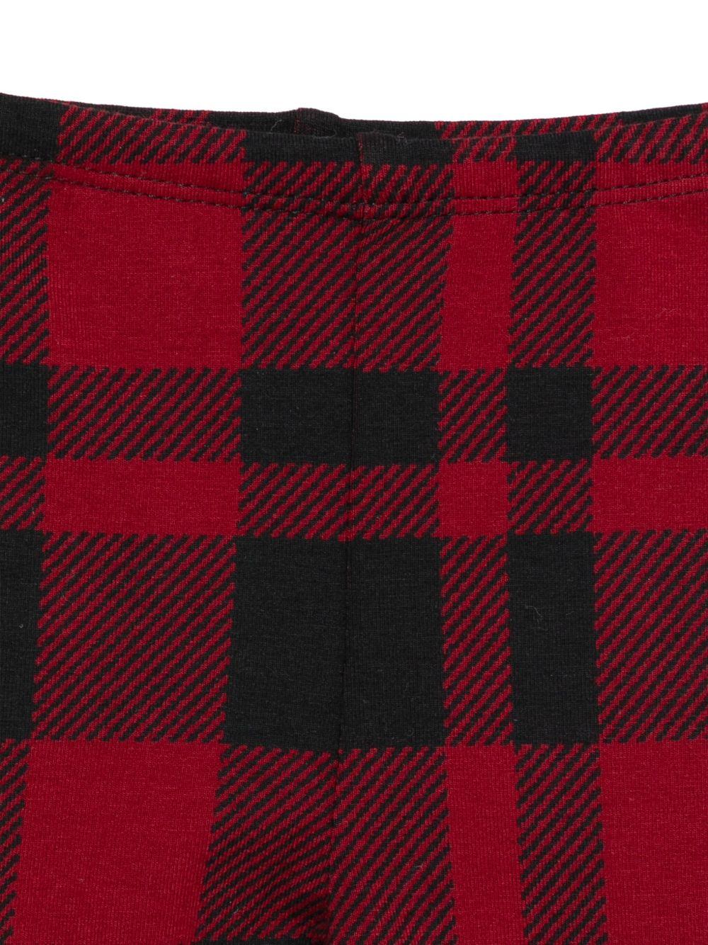 Pantaloni per neonata Polo Ralph Lauren Kids rossi con motivo a quadri - Rubino Kids