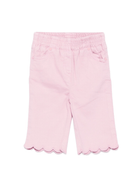 Pantaloni per neonata Stella McCartney Kids rosa con orlo smerlato - Rubino Kids