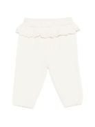 Pantaloni per neonata Tartine Et Chocolat bianchi con dettaglio con ruches - Rubino Kids