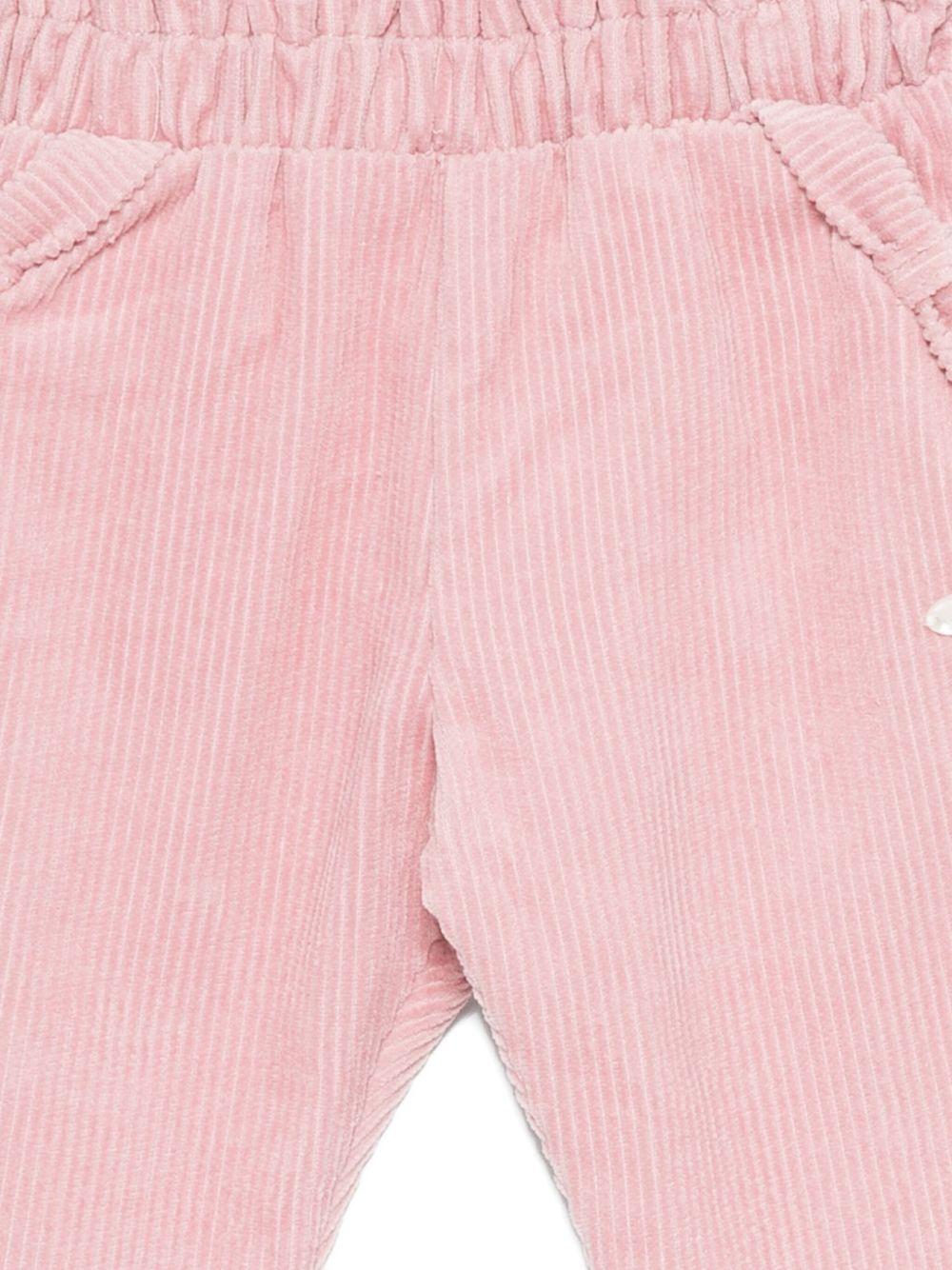 Pantaloni per neonata Tartine Et Chocolat rosa con texture a coste - Rubino Kids