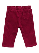 Pantaloni per neonata Tartine Et Chocolat rossi con applicazione con logo - Rubino Kids