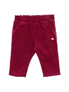 Pantaloni per neonata Tartine Et Chocolat rossi con applicazione con logo - Rubino Kids