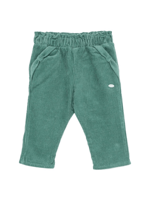 Tartine Et Chocolat green baby girl trousers with logo detail