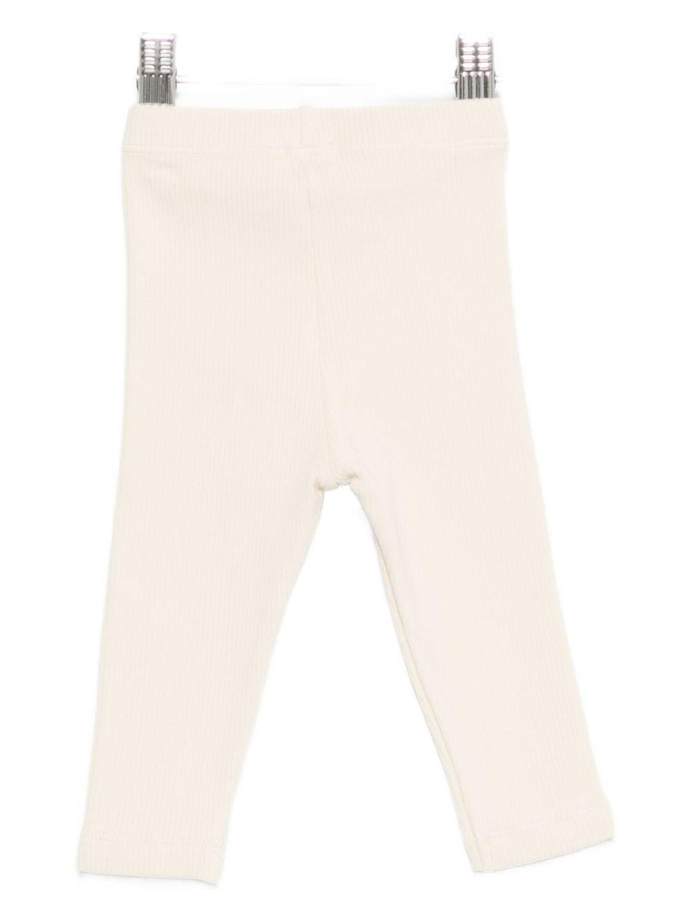 Pantaloni per neonati Donsje beige con biscottino ricamato - Rubino Kids
