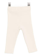 Pantaloni per neonati Donsje beige con biscottino ricamato - Rubino Kids