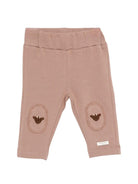 Pantaloni per neonati Donsje beige con toppe sulle ginocchia - Rubino Kids