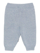 Pantaloni per neonati Molo azzurri con motivo cane e coniglio - Rubino Kids