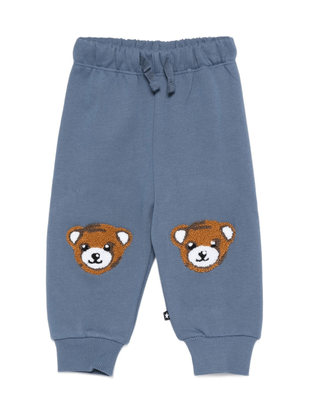 Pantaloni per neonati Molo blu con ricamo orsetto - Rubino Kids