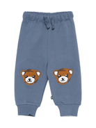 Pantaloni per neonati Molo blu con ricamo orsetto - Rubino Kids