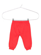 Pantaloni per neonati Moschino Kids rosso con logo Teddy Bear - Rubino Kids