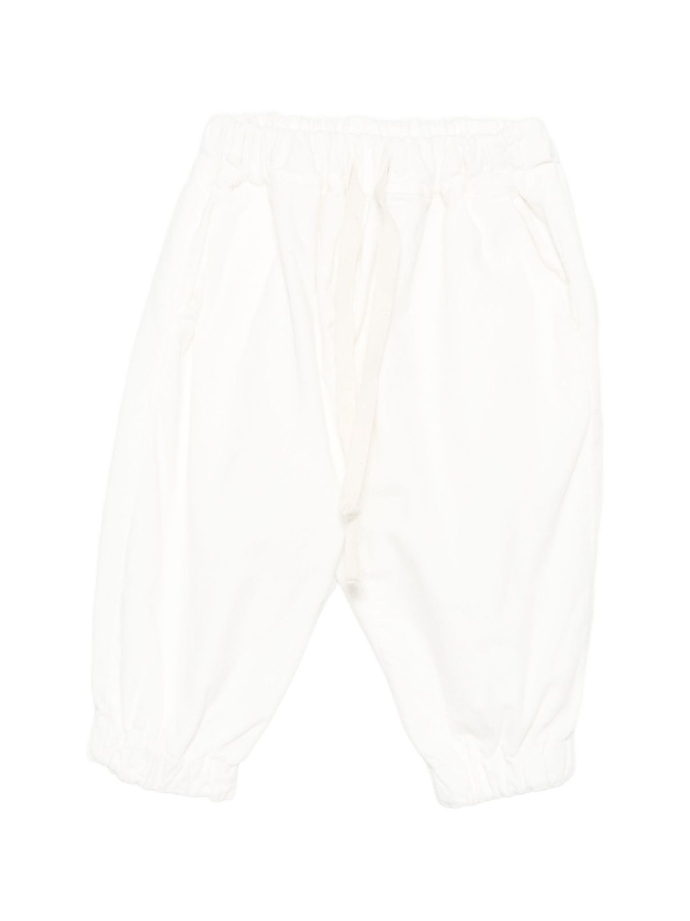 Pantaloni per neonato Album di Famiglia Kids bianchi con polsini elasticizzati - Rubino Kids