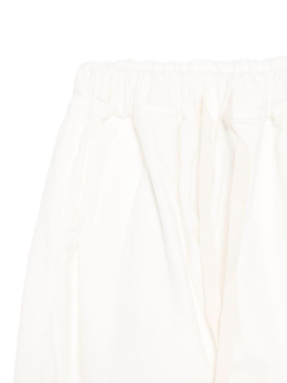 Pantaloni per neonato Album di Famiglia Kids bianchi con polsini elasticizzati - Rubino Kids