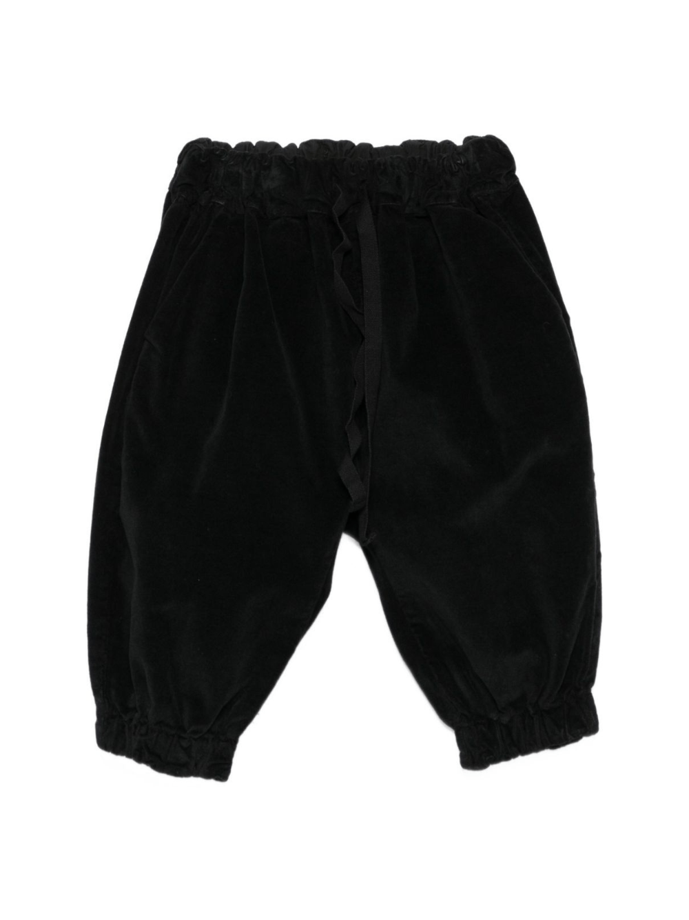 Pantaloni per neonato Album di Famiglia Kids neri con polsini elasticizzati - Rubino Kids