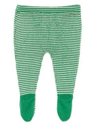 Pantaloni per neonato Bobo Choses verdi con motivo a righe - Rubino Kids