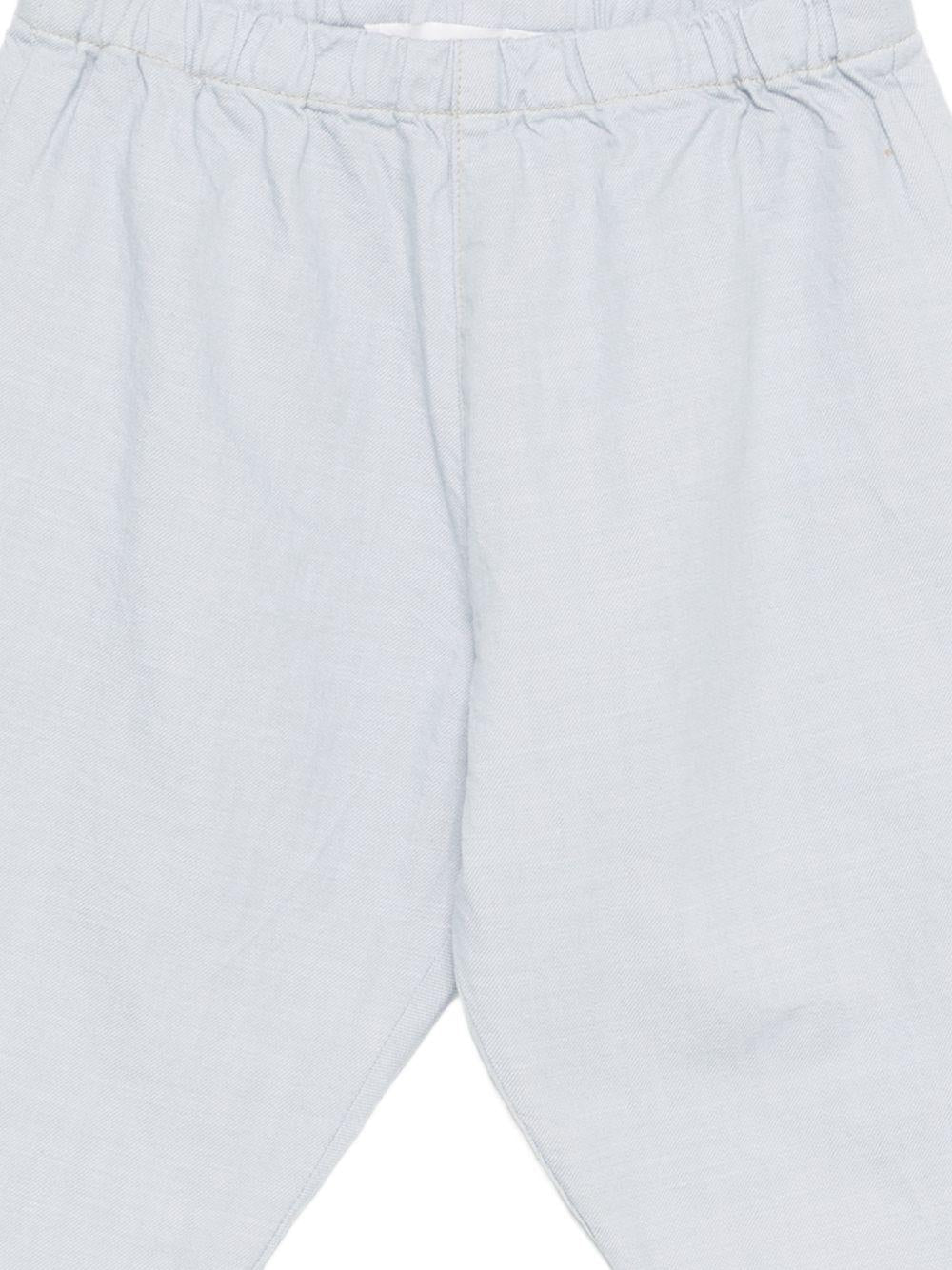 Pantaloni per neonato Bonpoint blu con vita elasticizzata - Rubino Kids