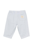 Pantaloni per neonato Bonpoint blu con vita elasticizzata - Rubino Kids