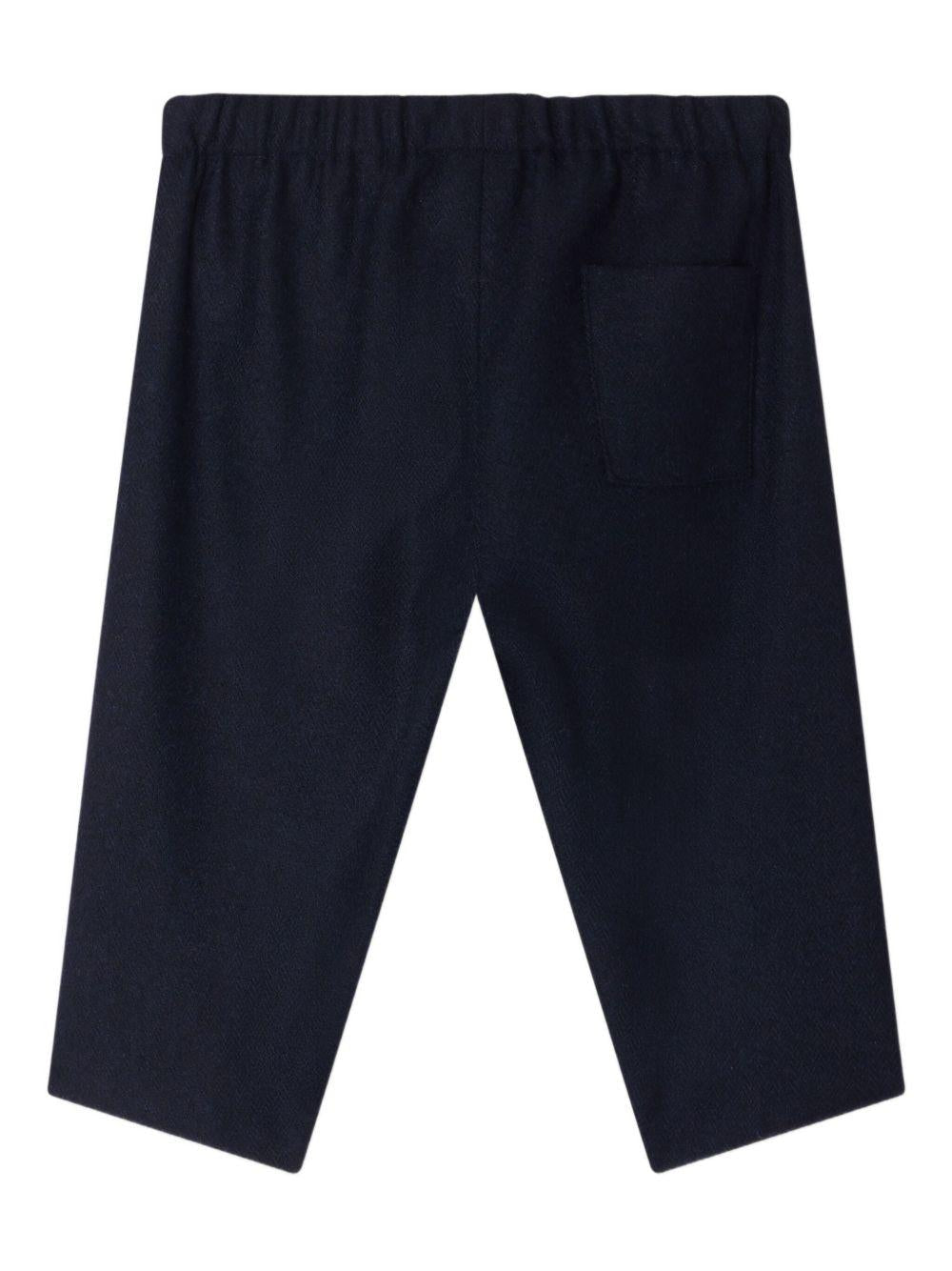 Pantaloni per neonato Bonpoint Dandy blu con vita elasticizzata - Rubino Kids