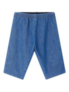 Pantaloni per neonato Bonpoint in denim Dandy con vita elasticizzata - Rubino Kids